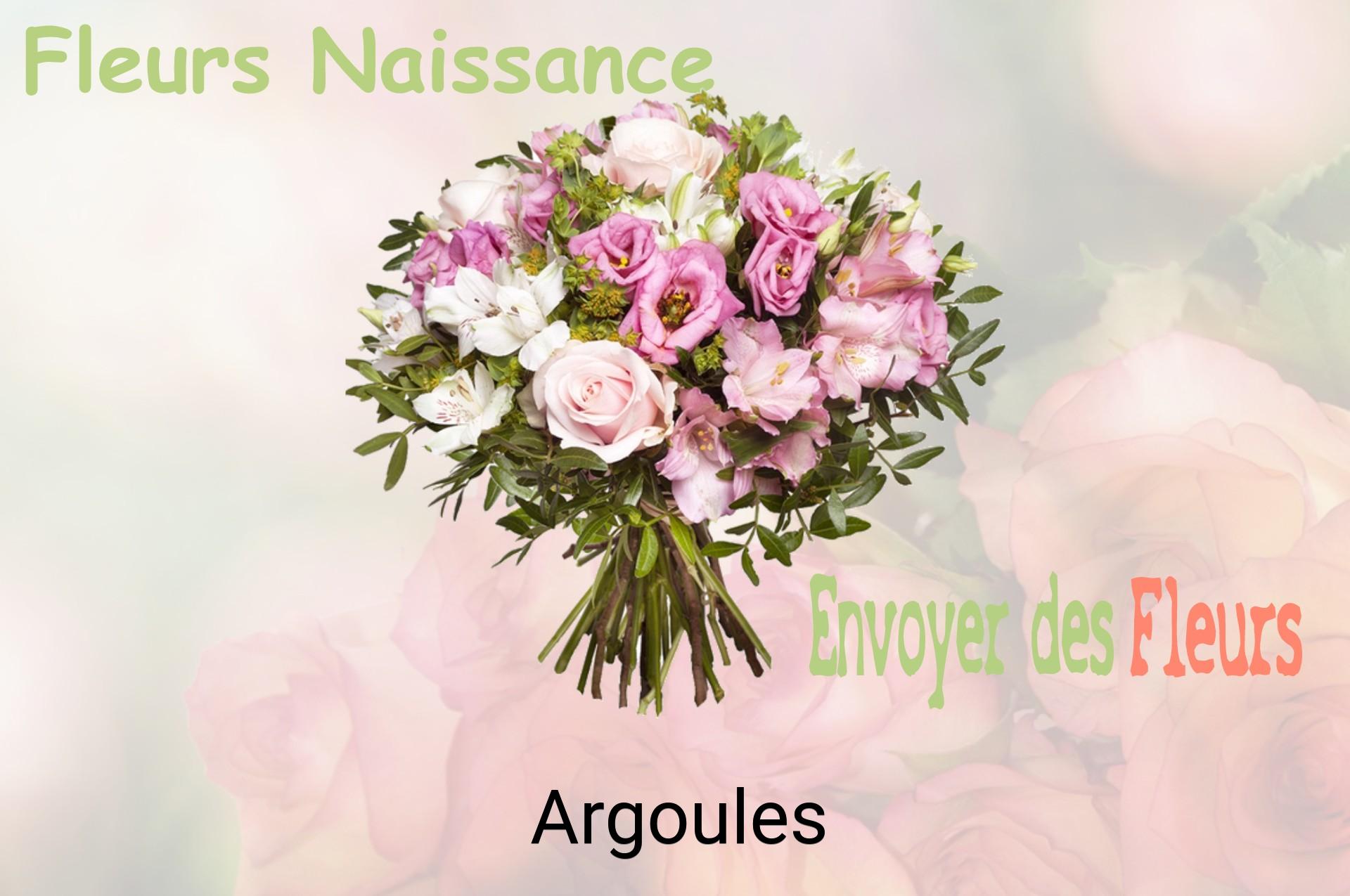 Bouquet de fleurs de naissance livré à Argoules